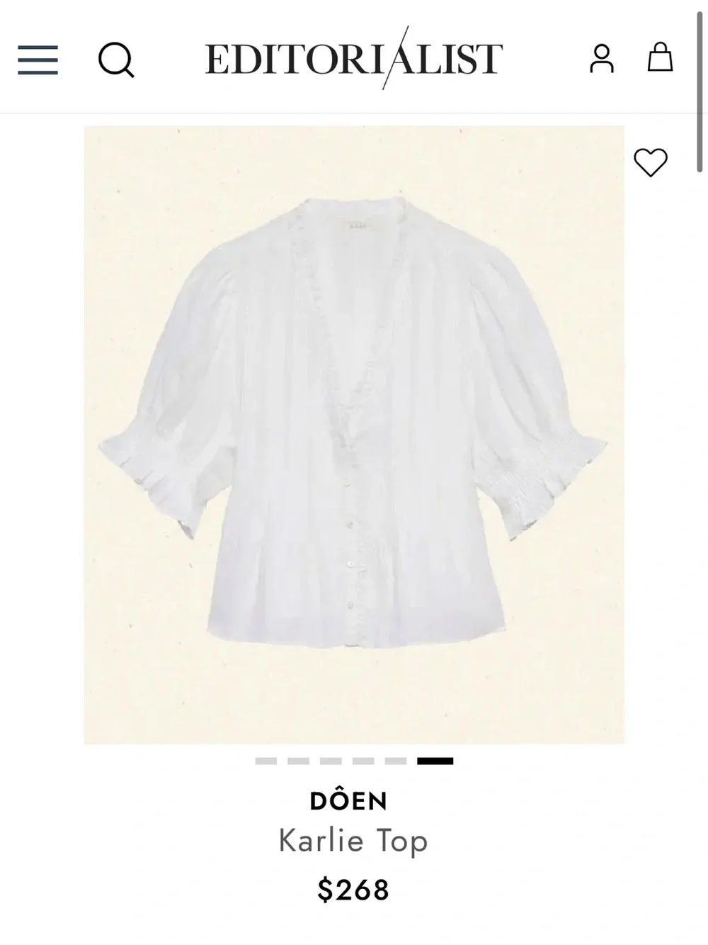 Doen Karlie Top - White